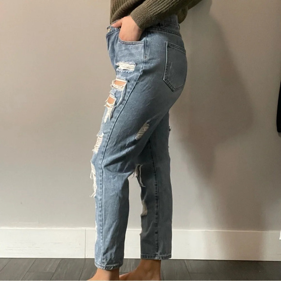 ๐ 90s Vibes Princess Polly Distressed High Waisted Jeans - Women's Size 10๐ - Picture 2 of 10